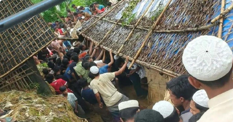 রোহিঙ্গা ক্যাম্পের মাদ্রাসায় পাহাড়ধসে নিহত বেড়ে ৮, সবাই কন্যাশিশু